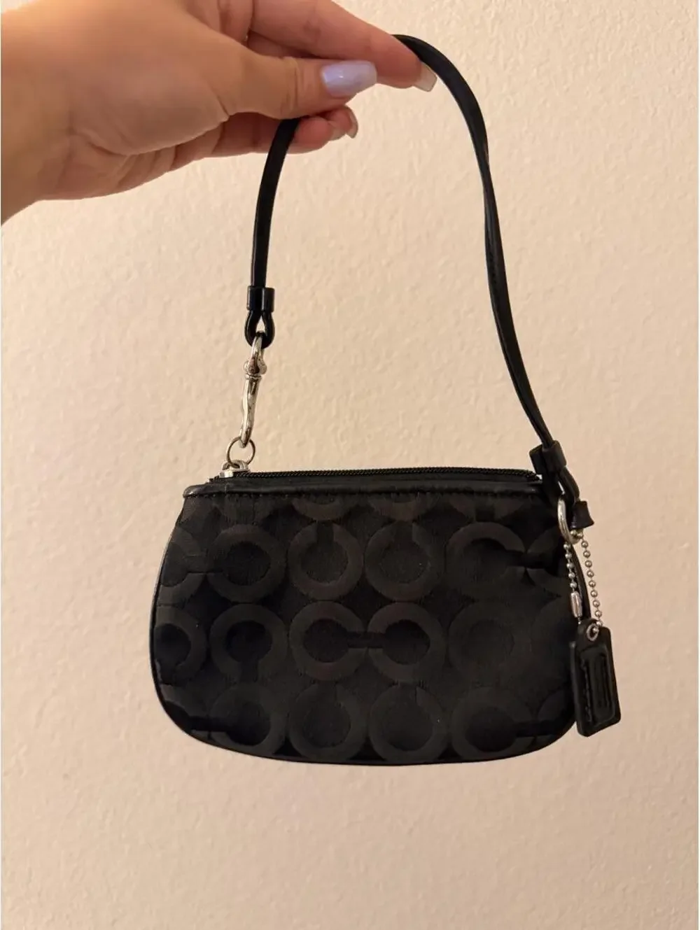 Vintage Black Coach Wristlet